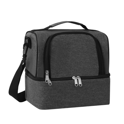 Double Layer Lunch Bag Cooler Insulated Lunch Bag