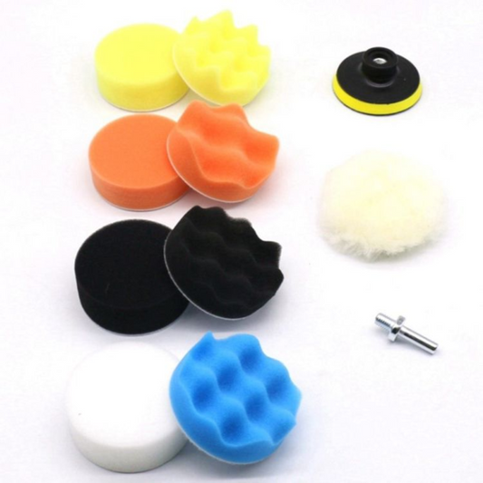 Car Foam Drill Polishing Pad Kit - 11 Piece