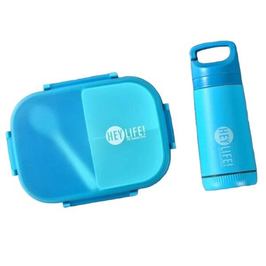 3-Compartment Lunch Box with 350ml Bottle