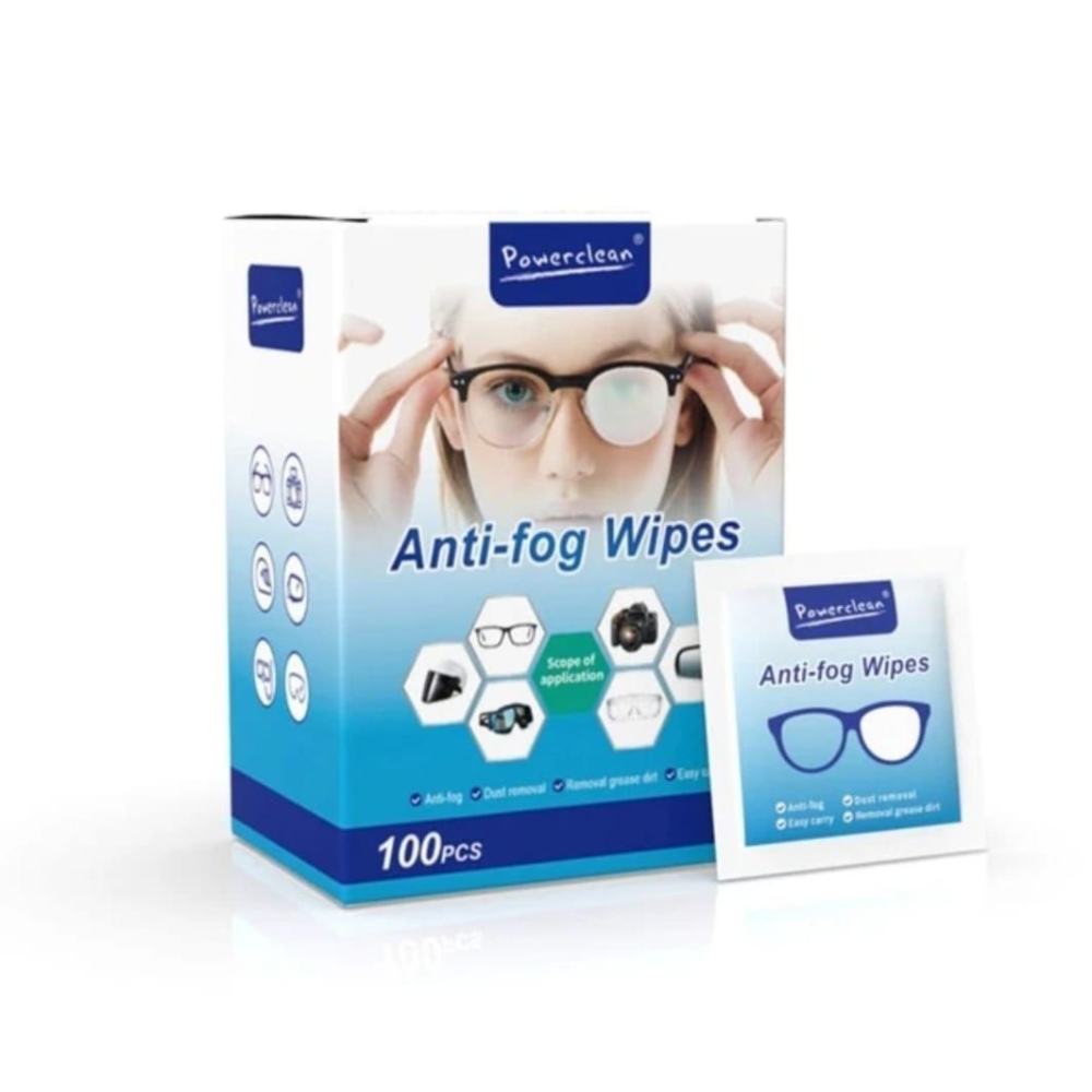 Eye Glasses Cleaner Wipes (100 pcs) - Anti Fog Wipes