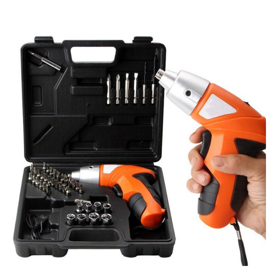 45Pcs 4.8V Rechargeable Electric Cordless Screwdriver Drill Set