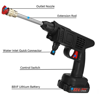 DEMO UNIT - 24V Rechargeable High-pressure Water Car Wash Gun