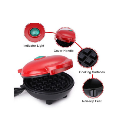 Non-Stick Mini Waffle Maker (Damaged Box)