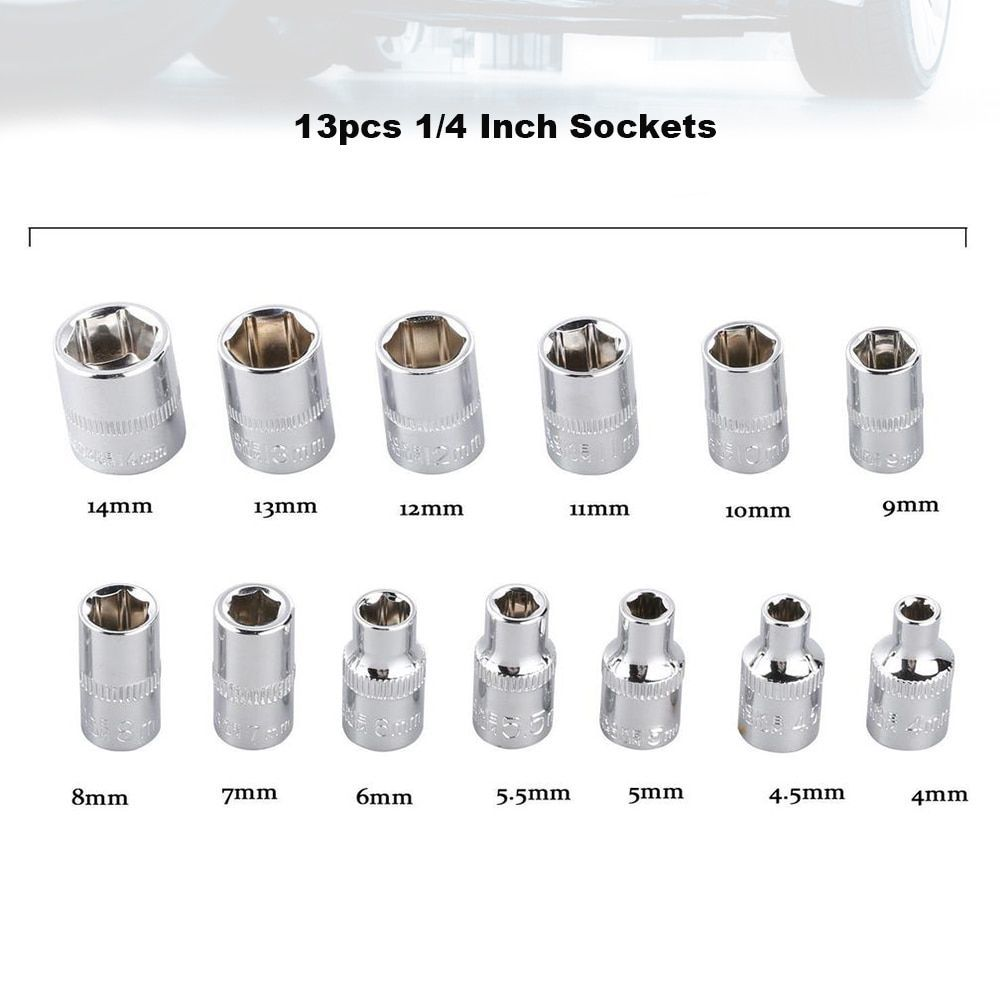 46 Pieces 1/4-Inch Socket Set (DEMO UNIT)