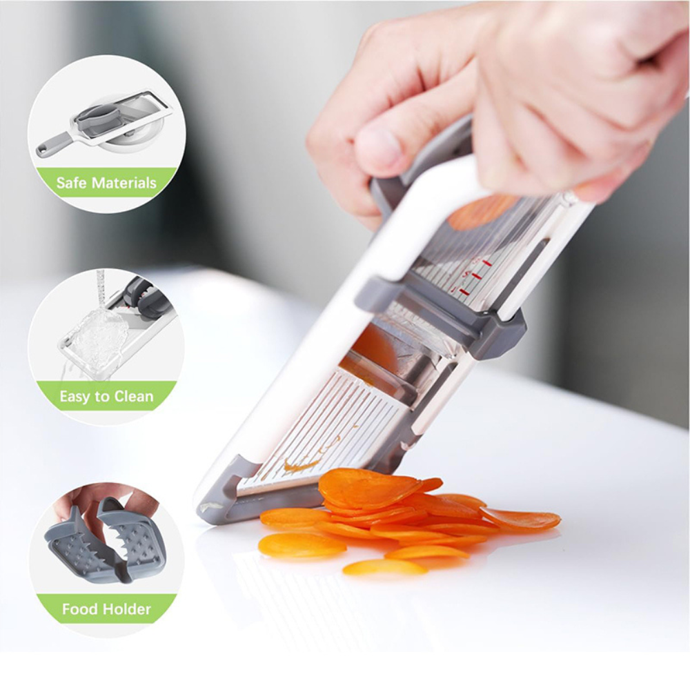 Handheld Mandolin Slicer – Effortless Precision for Your Kitchen Creations!