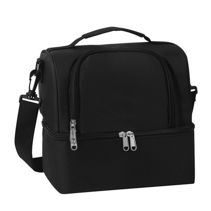 Double Layer Lunch Bag Cooler Insulated Lunch Bag