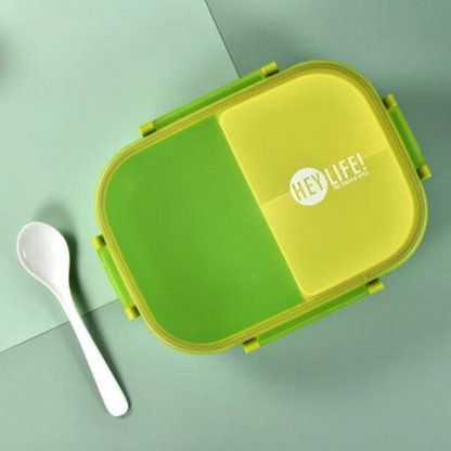 3-Compartment Lunch Box with 350ml Bottle