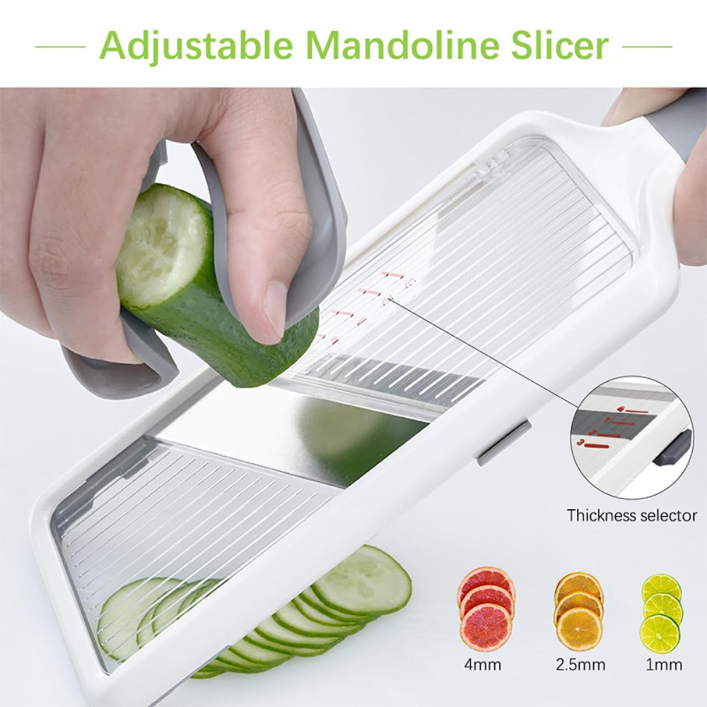 Handheld Mandolin Slicer – Effortless Precision for Your Kitchen Creations!