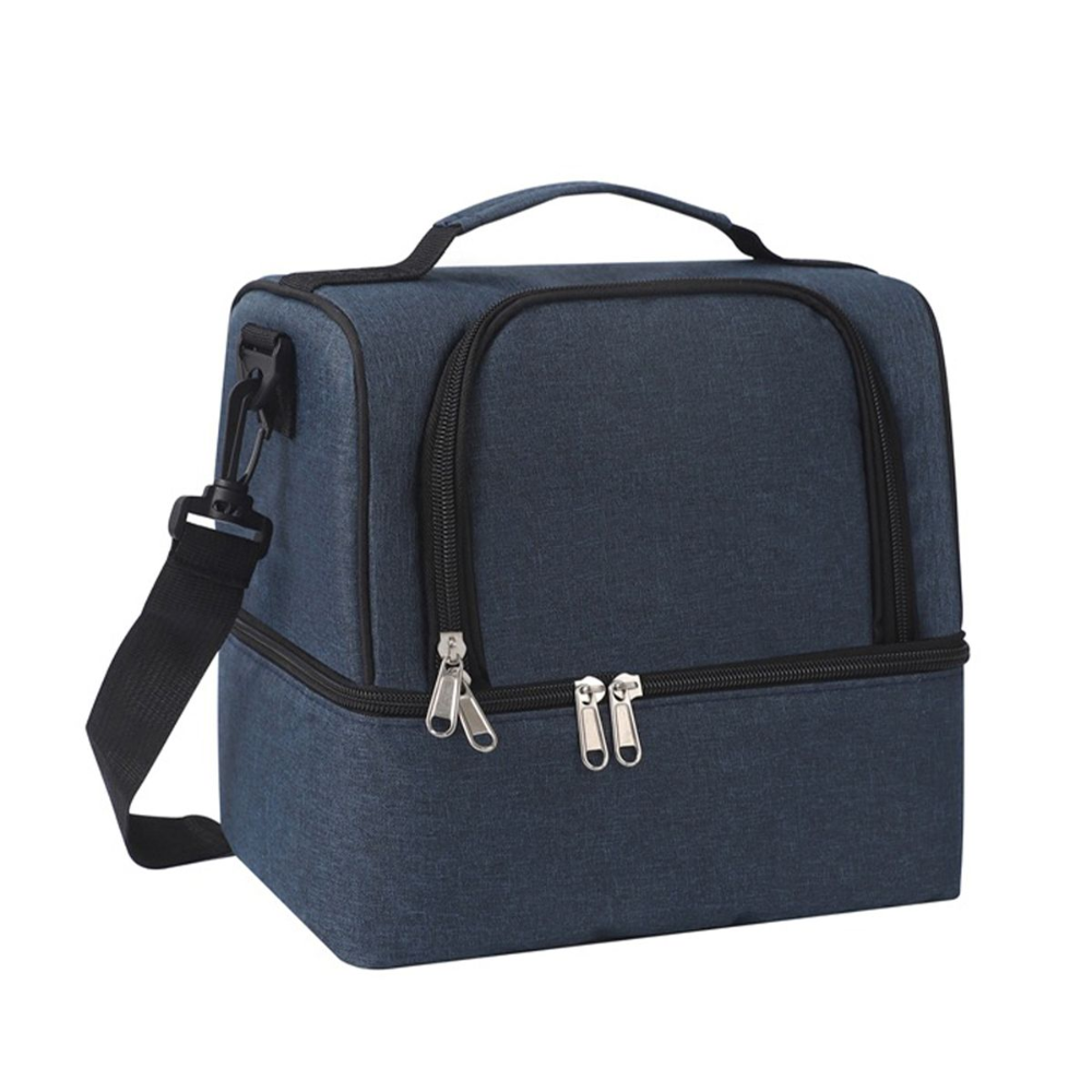 Double Layer Lunch Bag Cooler Insulated Lunch Bag