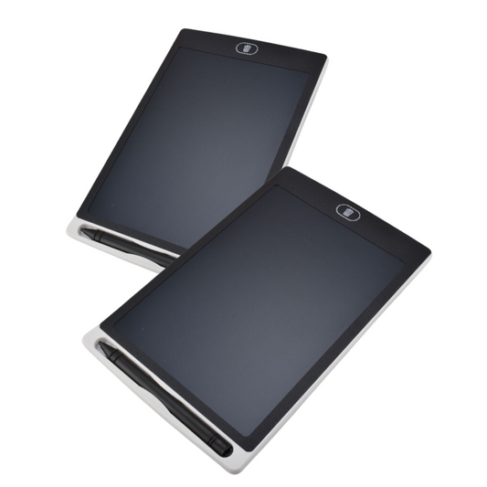 Pack of 2 x 10inch LCD Writing Pads - White